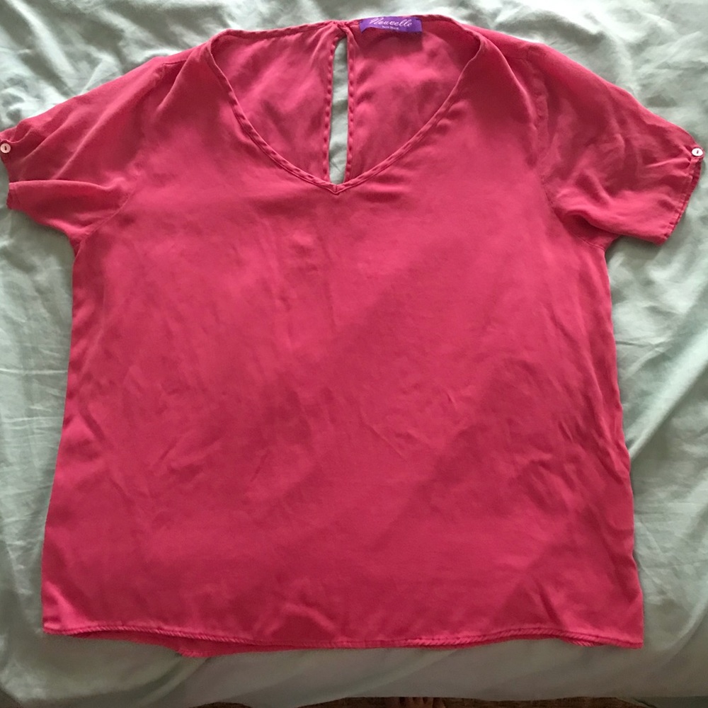 Pink silk Top